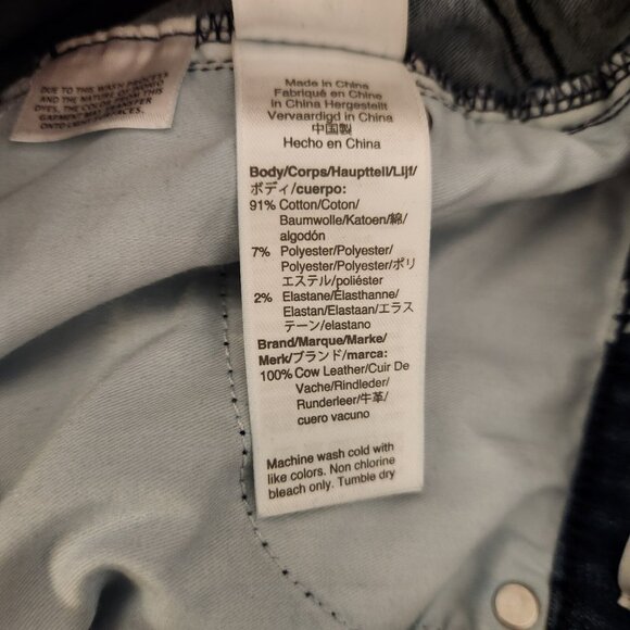 J Crew High-Rise Toothpick Jeans Womens Blue Floral Print 29W X 27L EUC - Picture 15 of 16